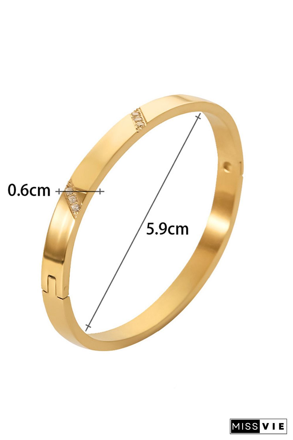 Gold Titanium Steel Bracelet MOQ 5pcs