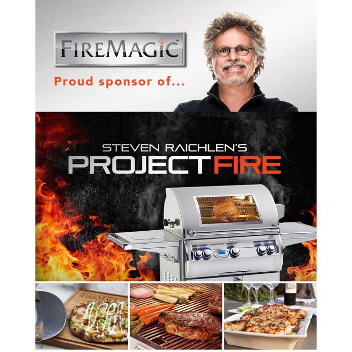 Fire Magic Legacy Deluxe Gourmet Built-In Natural Gas Countertop Grill