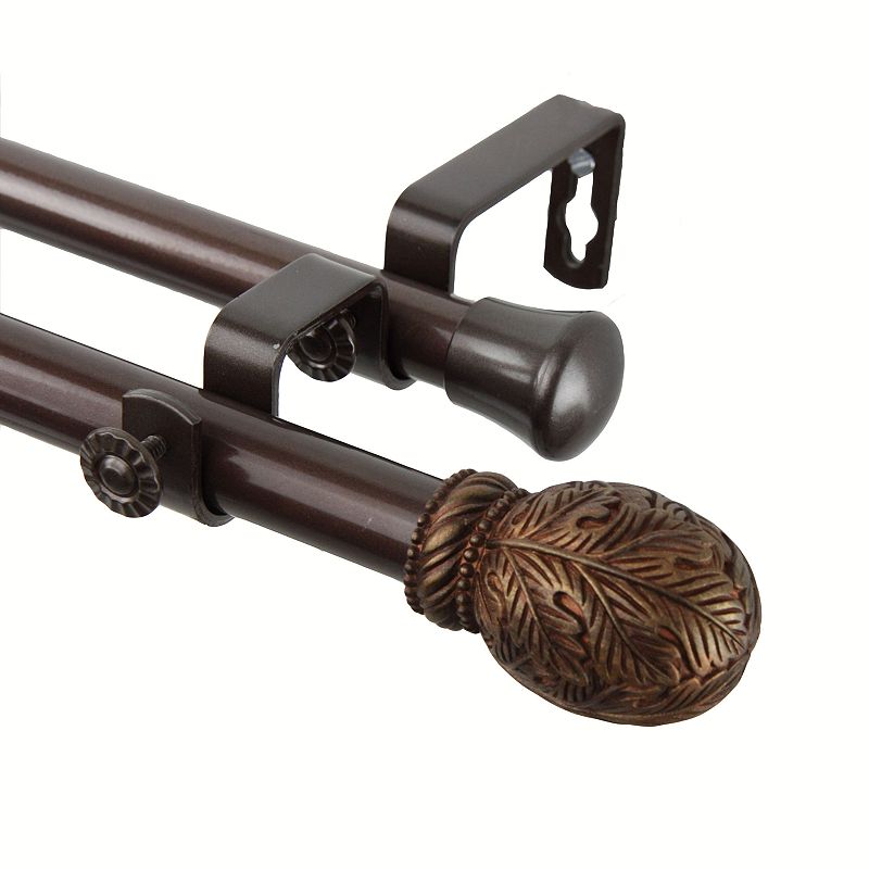 Rod Desyne Forest Adjustable Double Curtain Rod