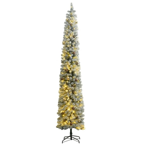 vidaXL Christmas Tree Decoration Artificial Slim Tree with Stand Green PVC