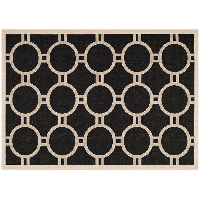 Safavieh Courtyard Circle in the Square Indoor Outdoor Rug