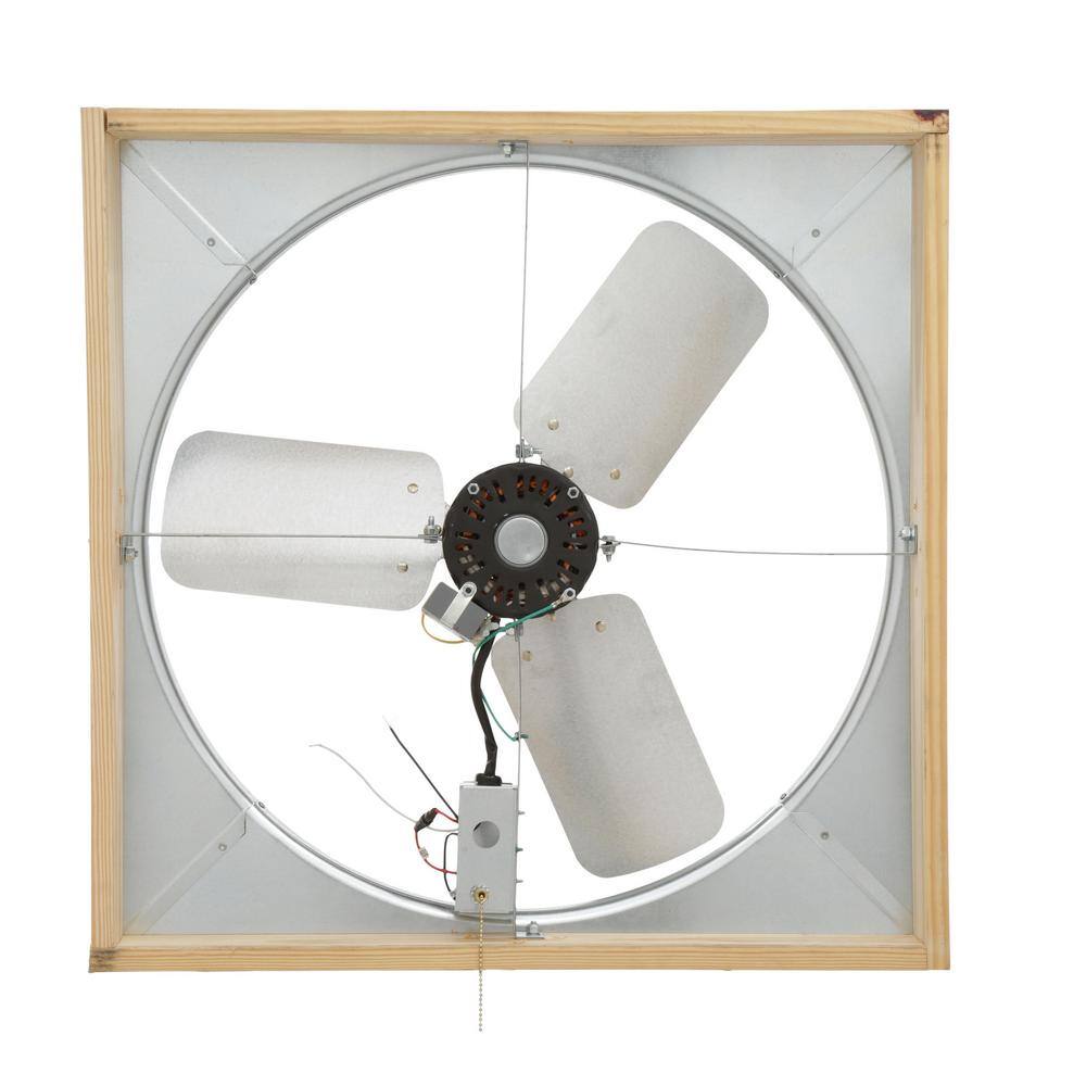 Master Flow 4500 CFM 24 in. Direct Drive Whole House Fan with Shutter WHFS24M