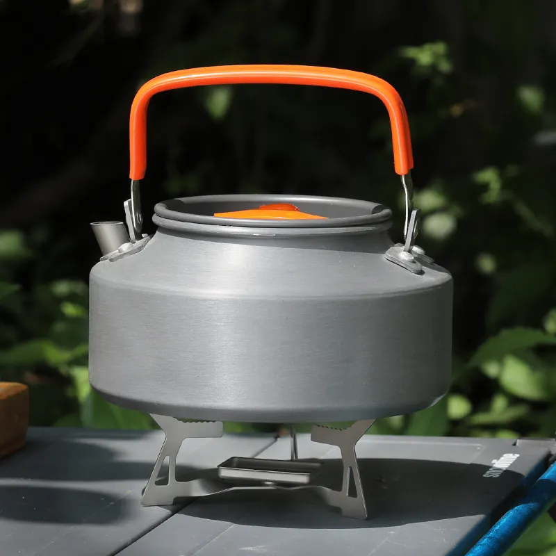 Titanium Foldable and Portable Stove Outdoor Camp Kitchen Equipment for Hiking Backpacking Picnic and BBQ Solid Fuel Tables