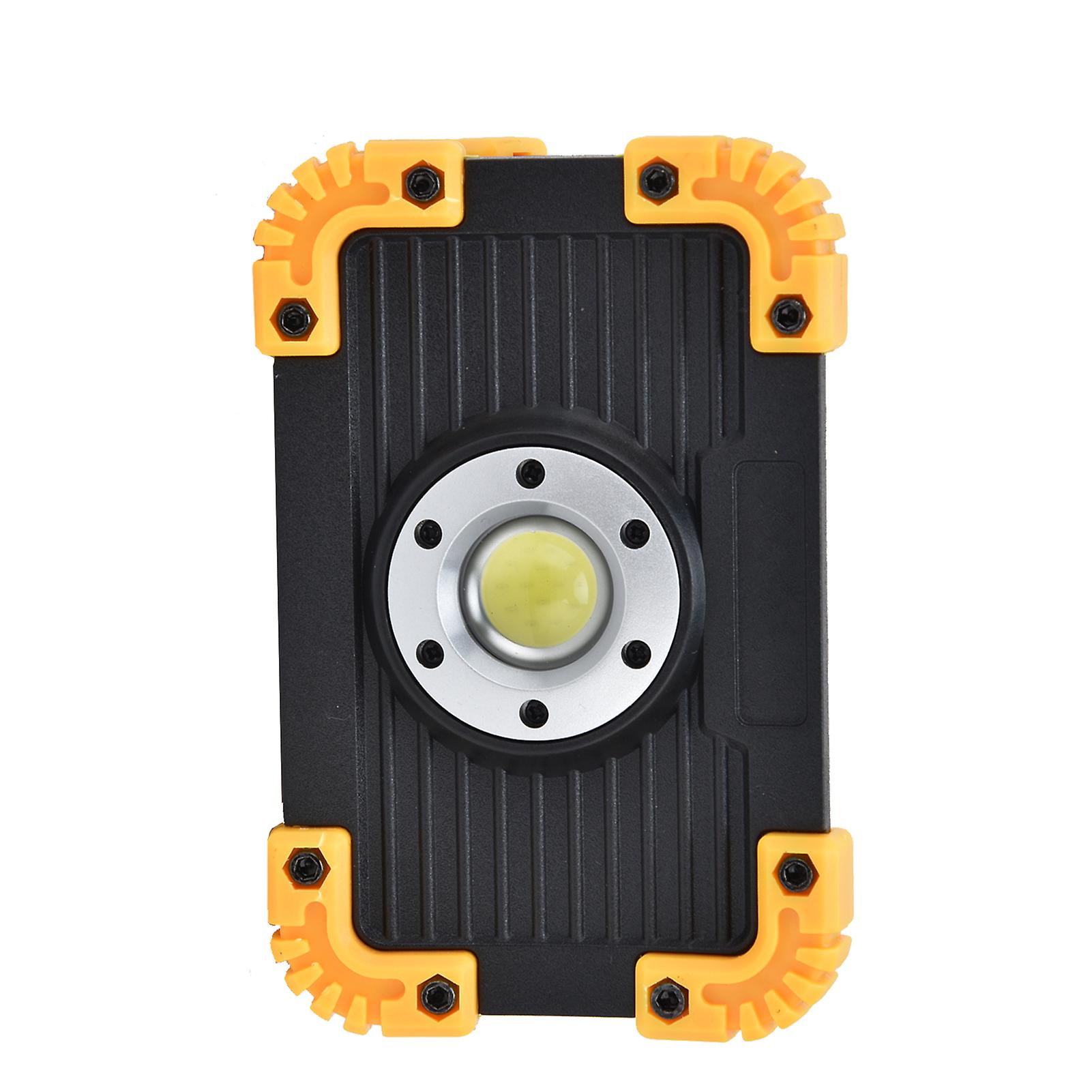 Led Emergency Flood Light Mini Cob Work Light Portable Round Usb Charging Camping Light For Outdoor