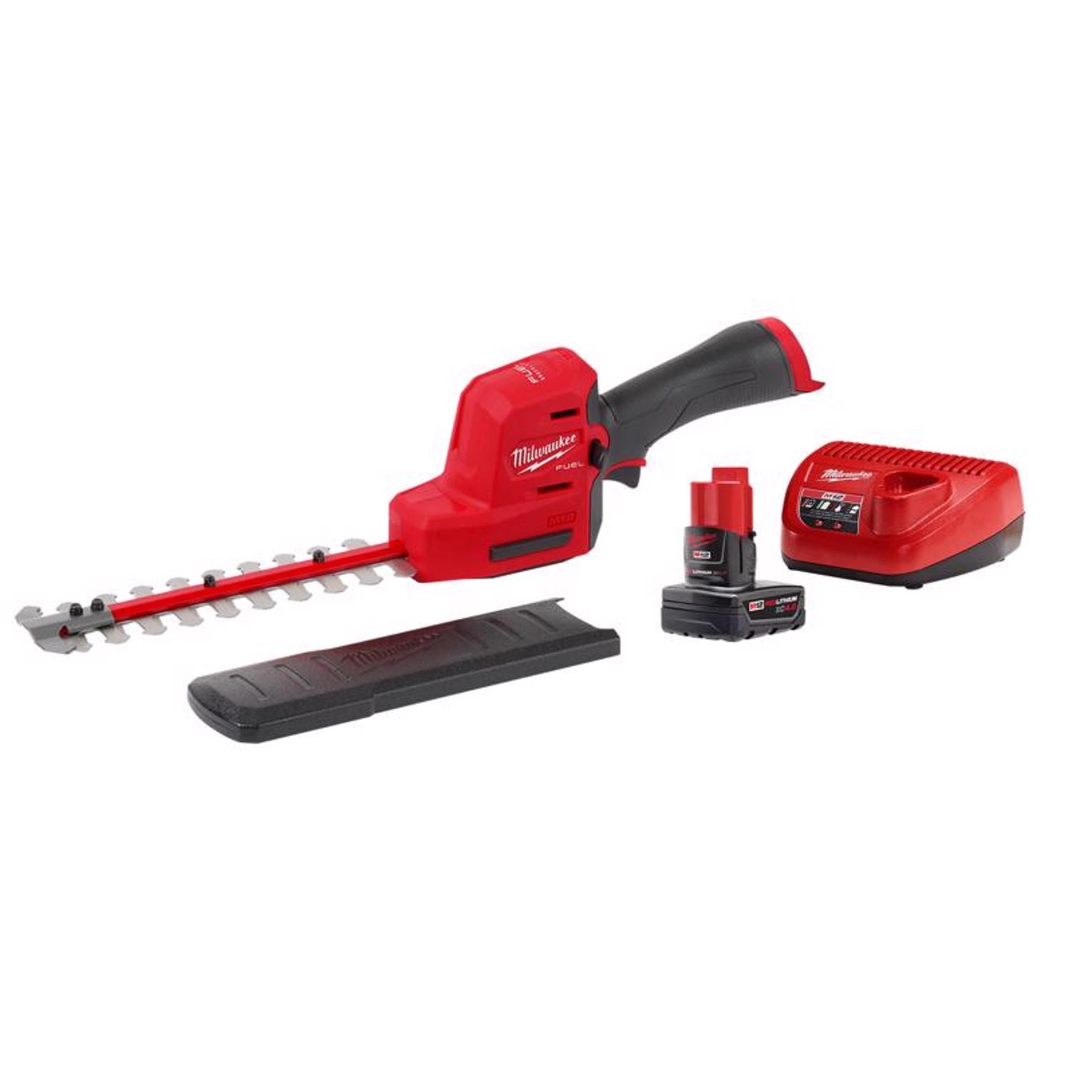 MW M12 FUEL 2533-21 8 in. 12 V Battery Hedge Trimmer Set Kit (Battery \u0026 Charger)