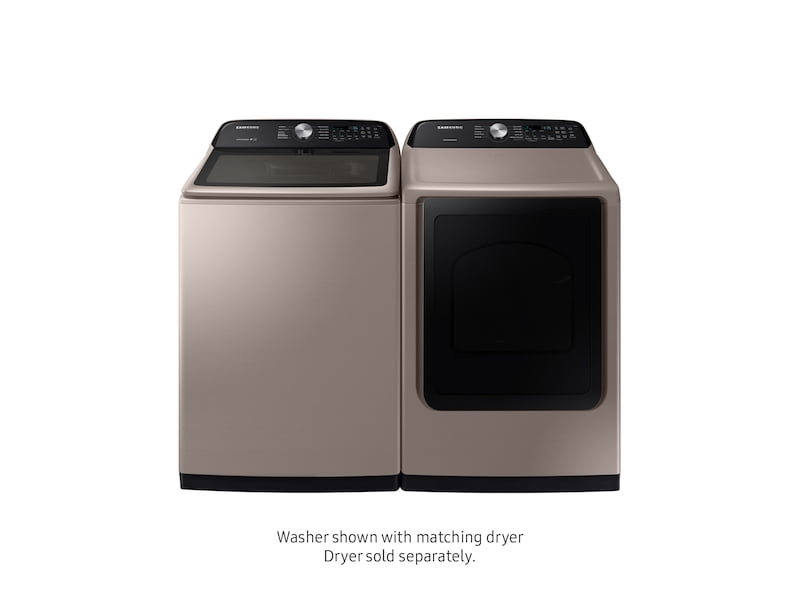 Samsung WA50T5300AC 5.0 Cu. Ft. Top Load Washer With Active Waterjet In Champagne