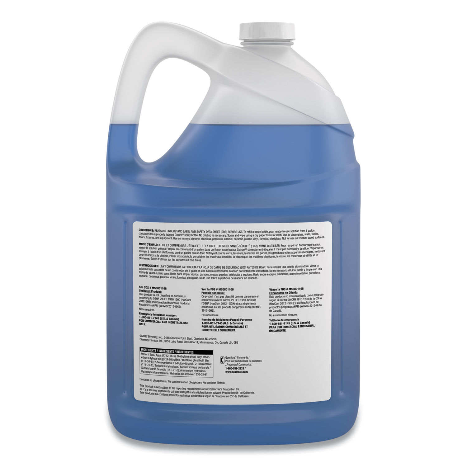 Glance Powerized Glass and Surface Cleaner by Diverseyandtrade; DVOCBD540311