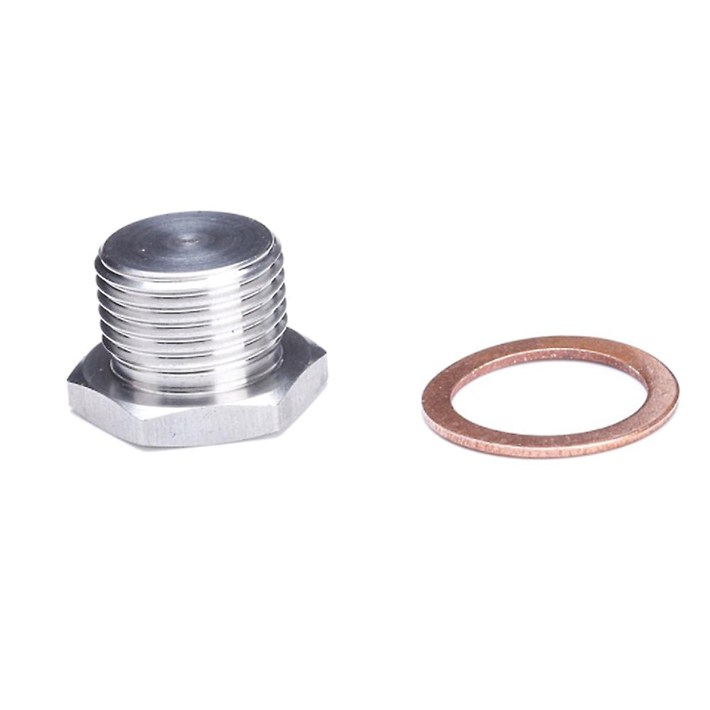 O2 Oxygen Sensor Bung Plug Cap For Exhaust Pipe Stainless Steel Weld On M18x1.5