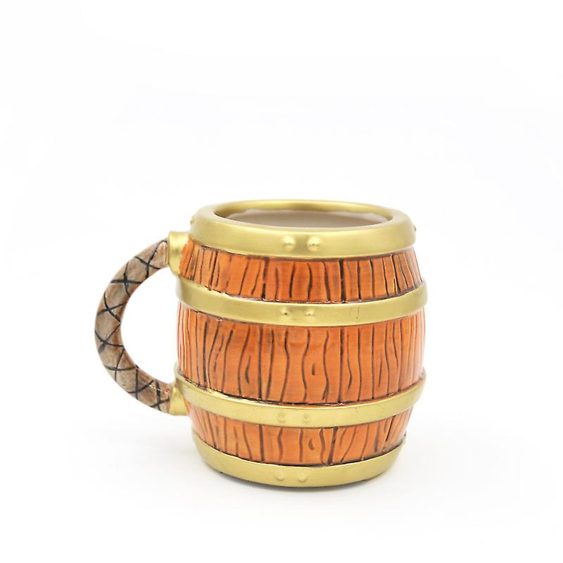 One Piece Barrel Ceramic Coffee Mug Tea Cup Novelty Gift