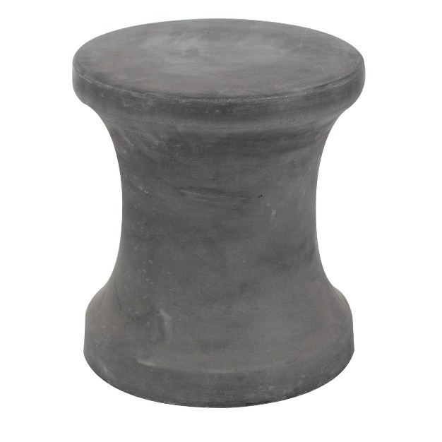 Fiber Clay Patio Garden Stool Dark Gray Olivia amp May