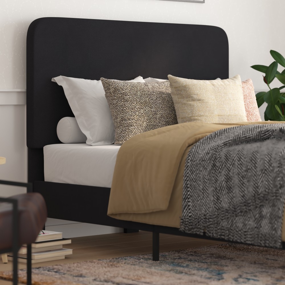 Platform Bed with Headboard   No Foundation Needed