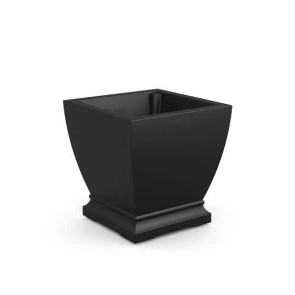 Mayne Acadia 20 in. Square Self-Watering Black Polyethylene Planter 5920-B