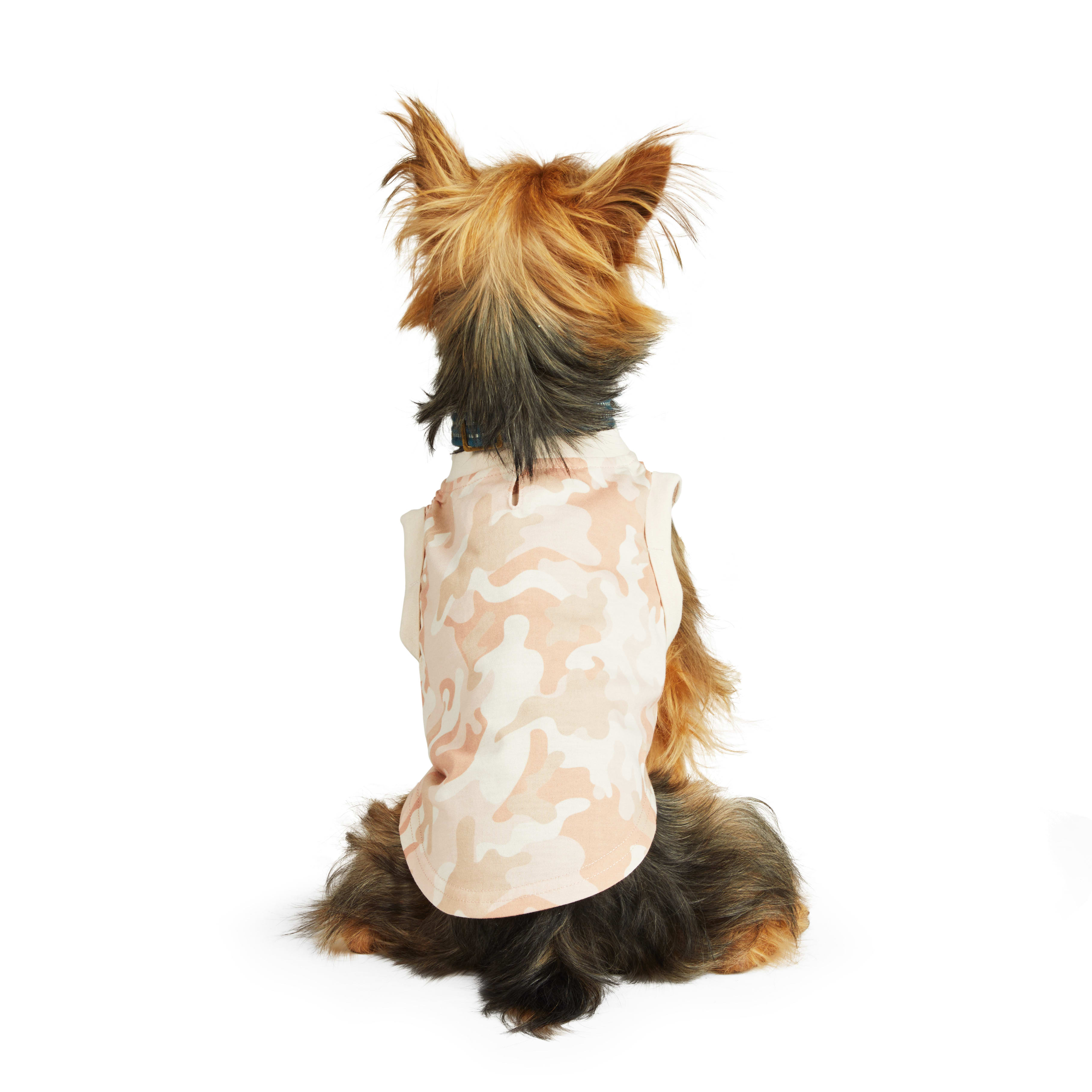 Reddy Pink Tonal Camo Dog Tank， Small