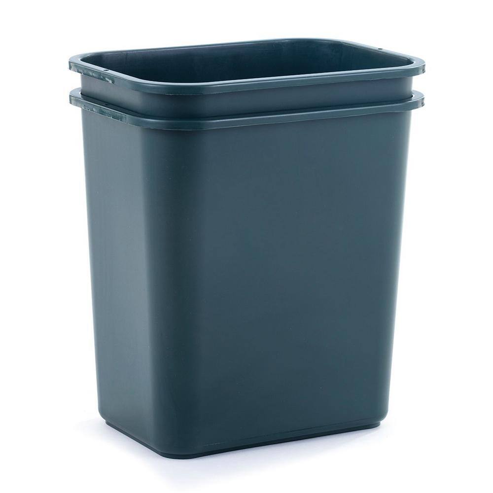 28 Qt. ECOSolutions Recyclable Plastic Trash Wastebasket WB0332-12pack