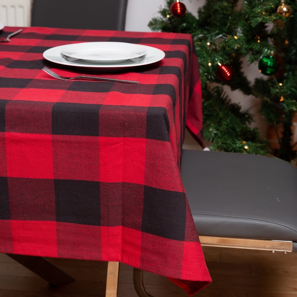 Fabstyles Buffalo Check High Quality Cotton Tablecloth