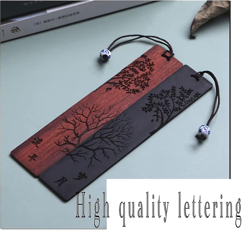 4 Pieces Decorative Bookmarks Chinese Style Carving Timeless Wooden Bookmark Handmade Wooden Bookmar