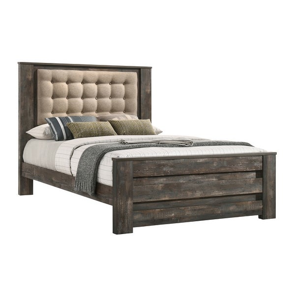 Weston Weathered Dark Brown 3-piece Bedroom Set with Dresser - - 35553377