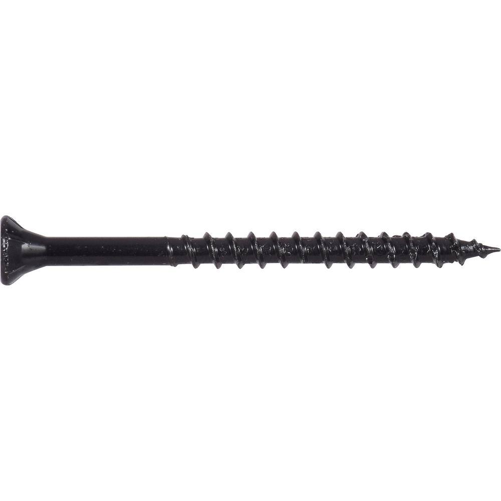 Deckmate #8 1-58 in. Black Exterior Self-Starting Star Drive Flat-Head Deck Screw 5 lbs.-Box (735-Piece) 115922