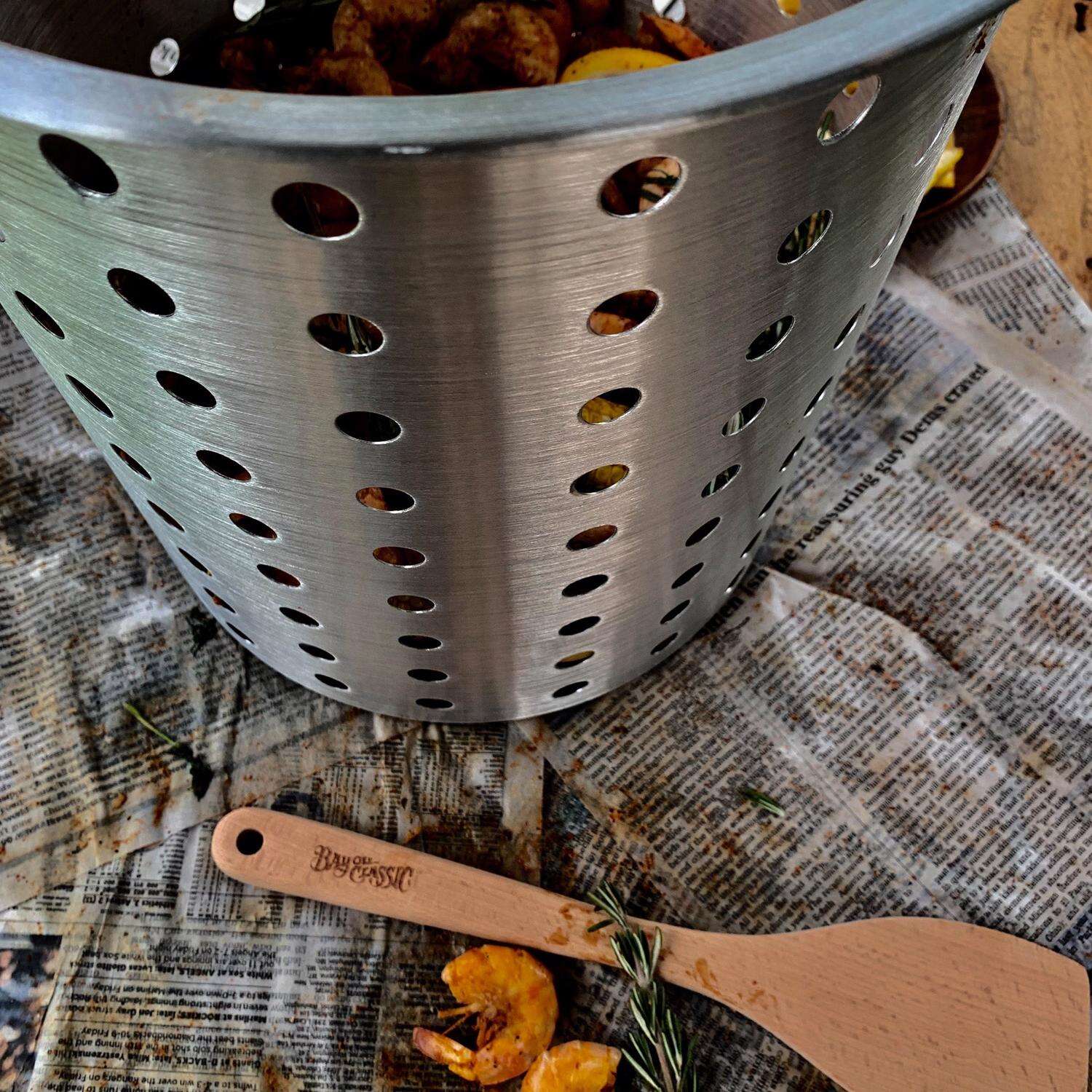Bayou Classic 58000 BTU Stainless Steel Portable Outdoor Cooker Kit 44 qt