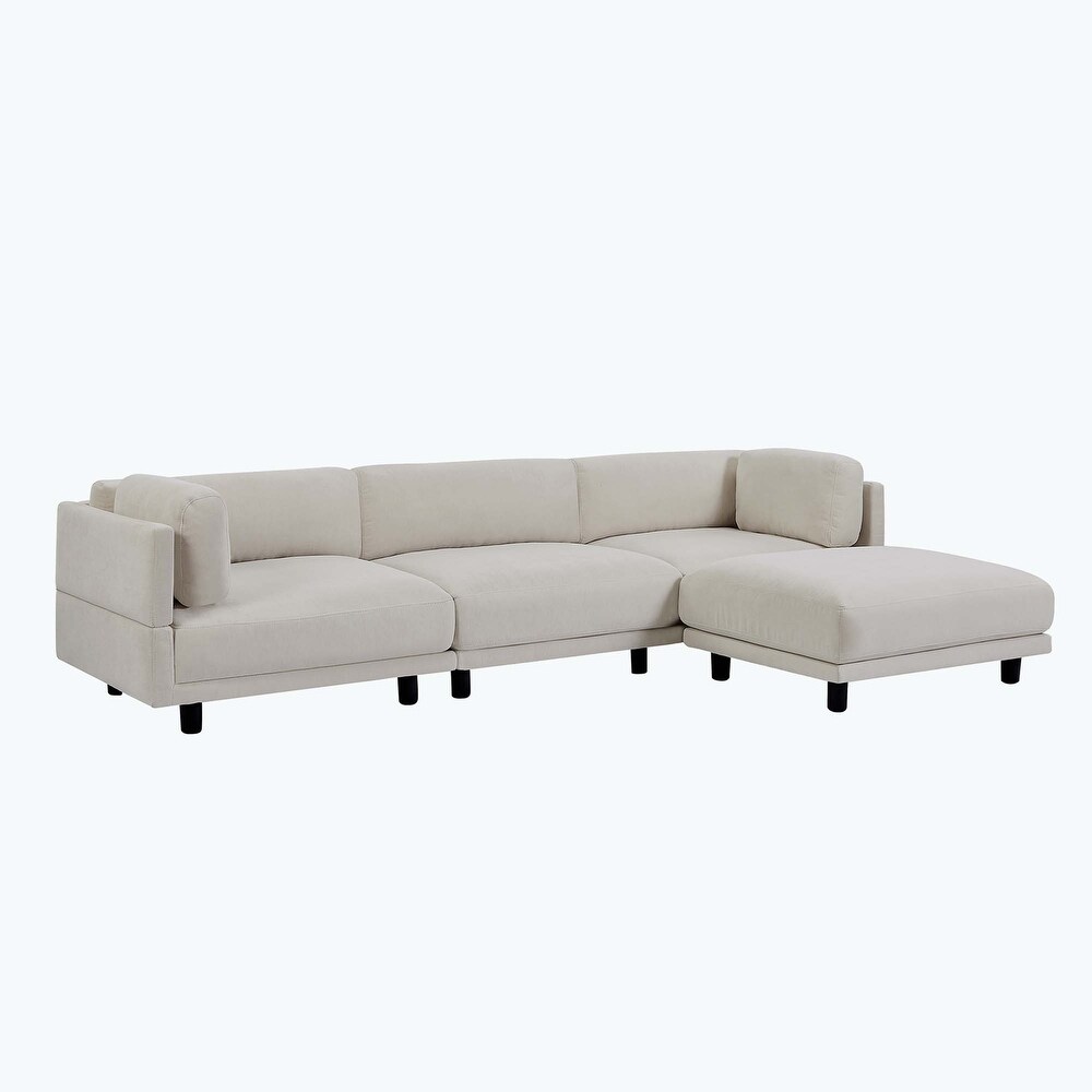 Upholstery Convertible Sectional Sofa L Shaped Couch with Reversible Chaise