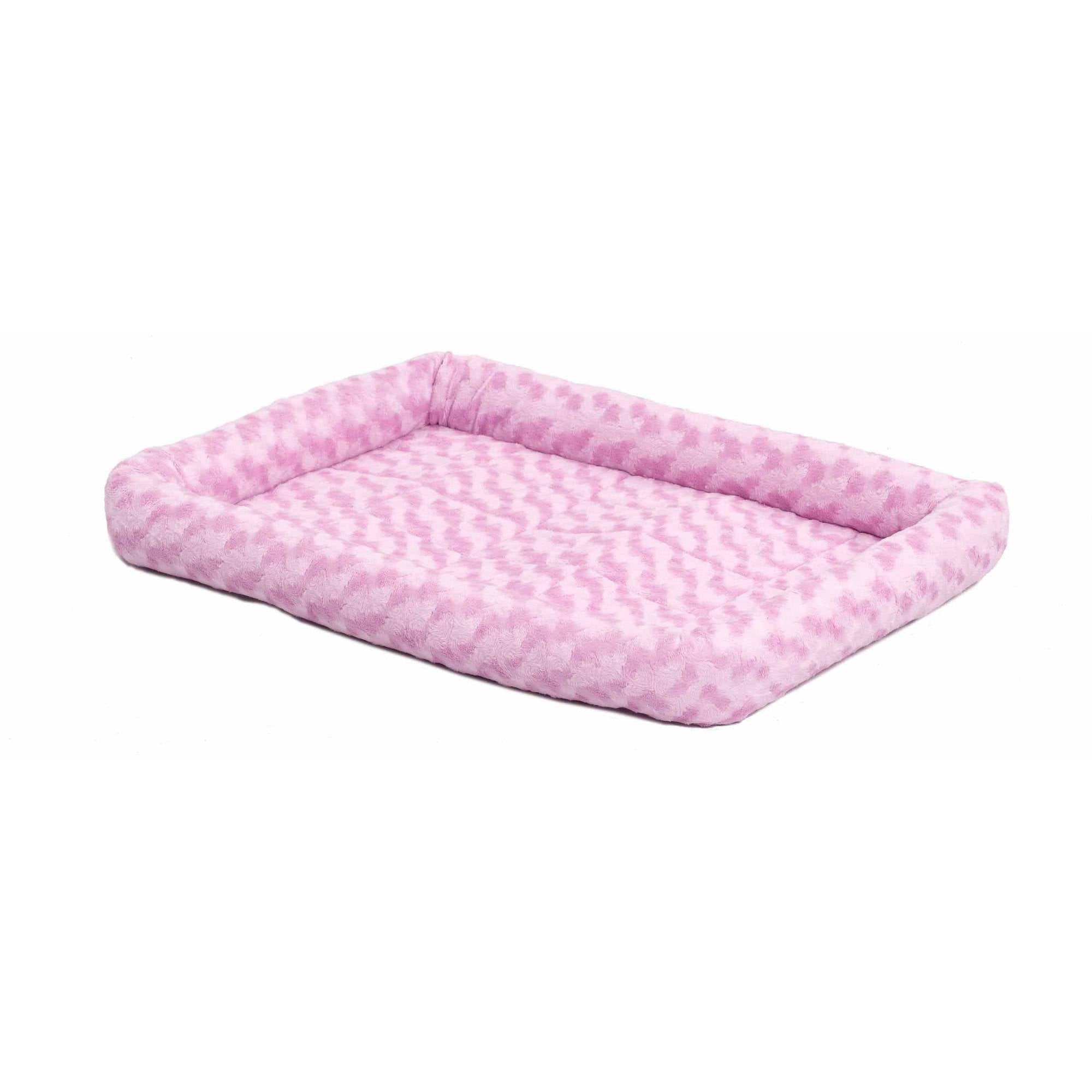 MidWest QuietTime Pet Bed & Dog Crate Mat, Pink, 24