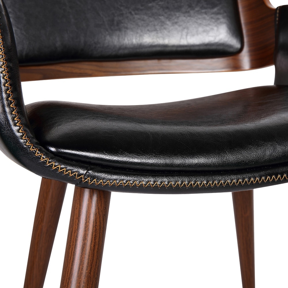 Carson Carrington Kjerringvag Leisure Dining Chair  PU Leather  Metal Legs with Wood Finish