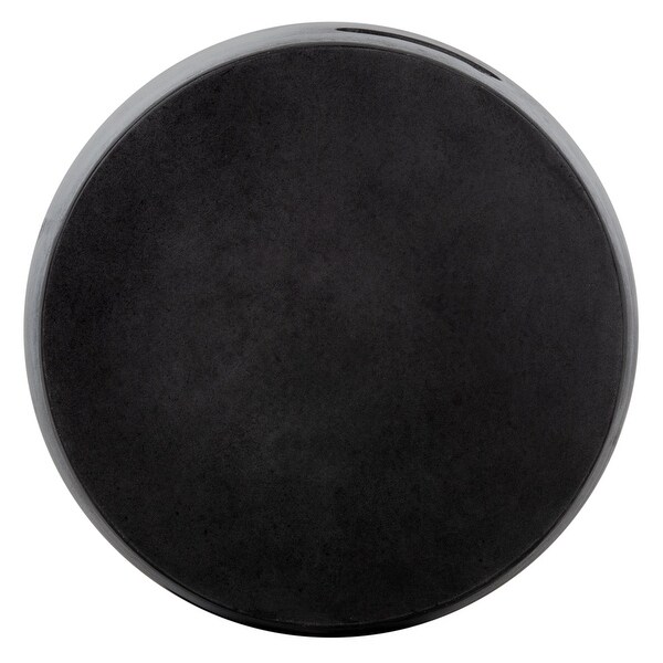 SAFAVIEH Zuri Indoor/ Outdoor Modern Black Concrete Round Accent Table