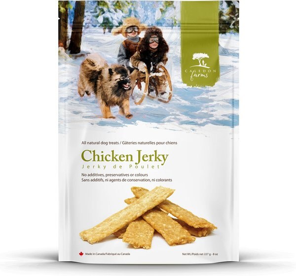 Caledon Farms Jerky-Chicken Dog Treats， 227-gm bag