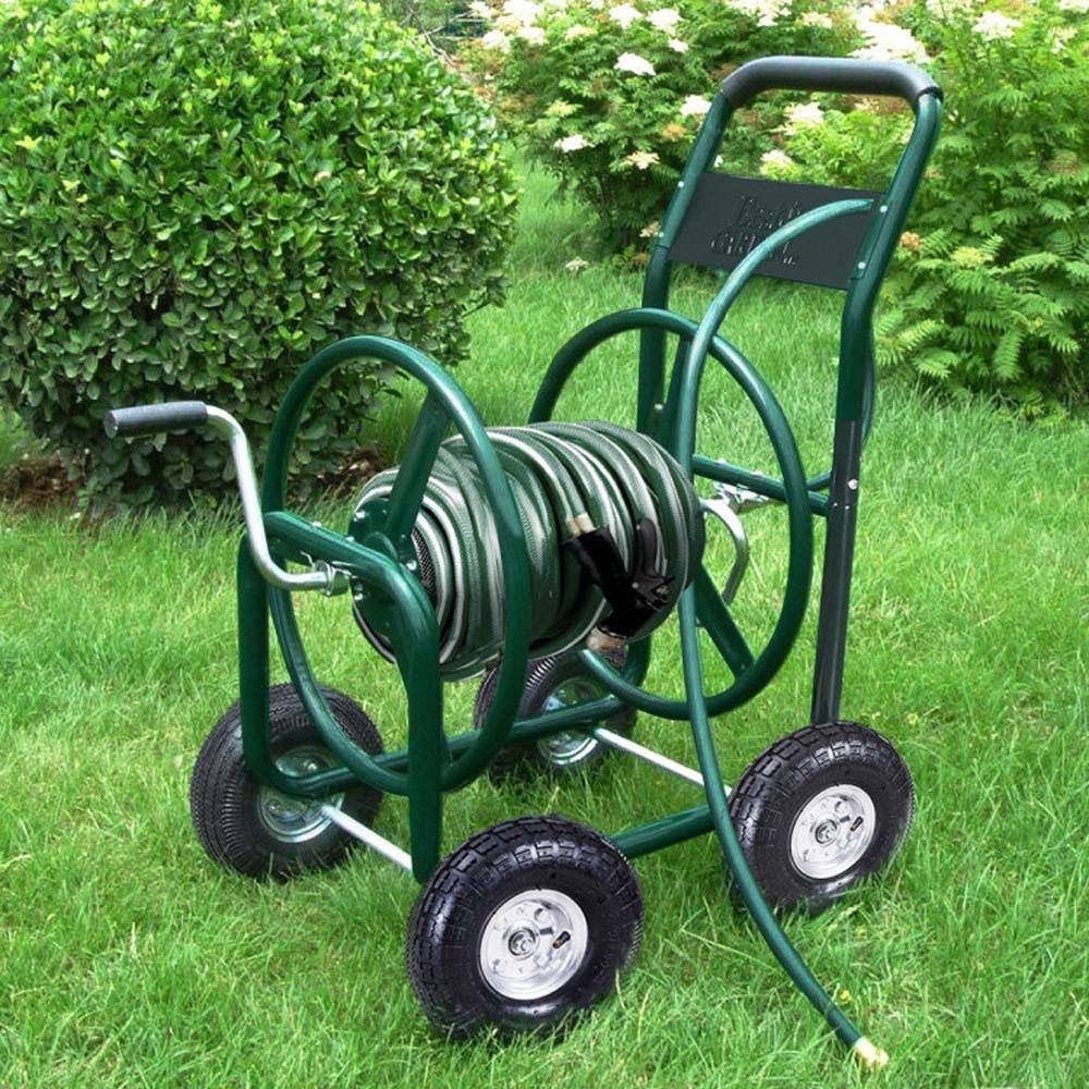 300 ft. Green Garden Yard Water Planting Hose Reel Cart TN217E-228