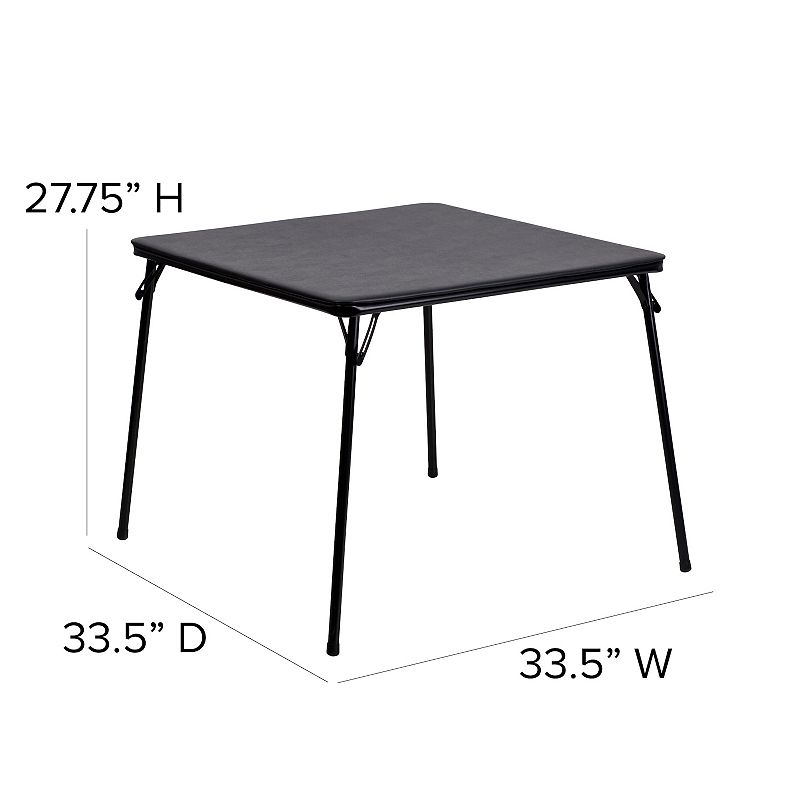 Flash Furniture Folding Card Table and Chair 5-piece Set