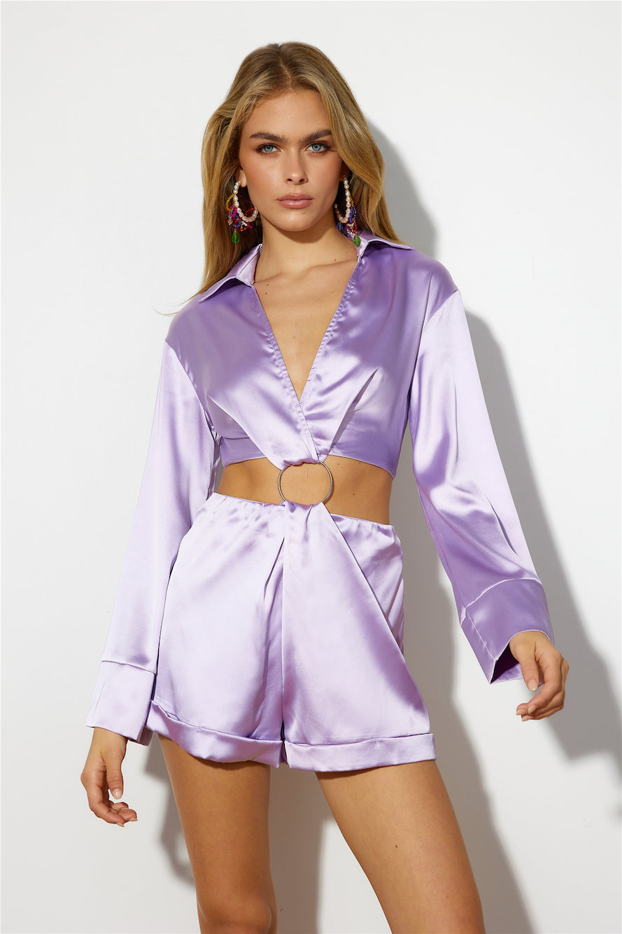 Topped The Charts Playsuit Lilac