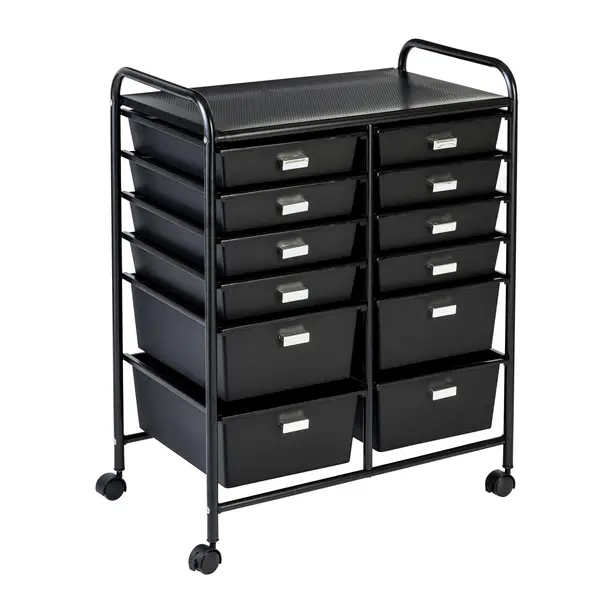 Honey Can Do 12 Drawer Rolling Storage Cart