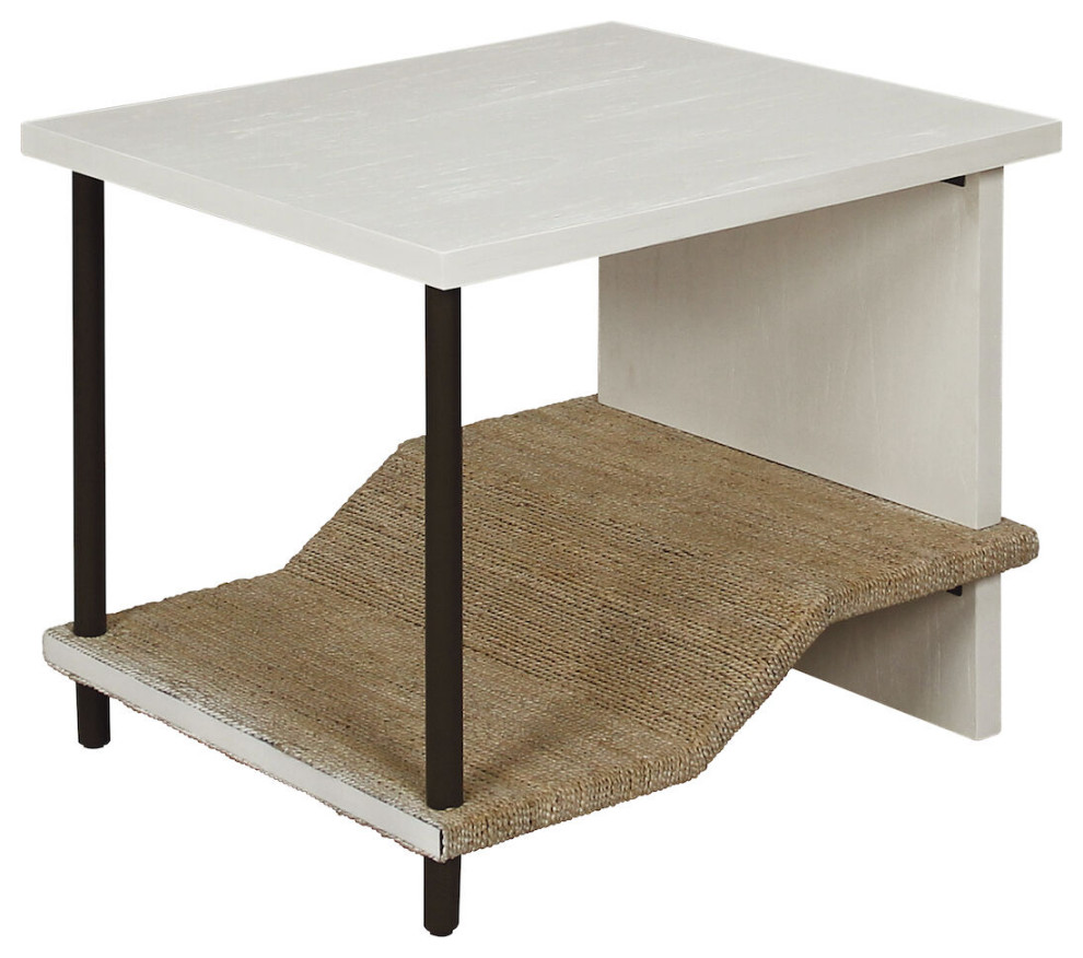 Riverview Accent Table White   Beach Style   Side Tables And End Tables   by ELK Group International  Houzz