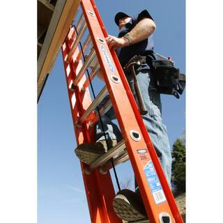 Werner 28 ft. Fiberglass Extension Ladder with 300 lbs. Load Capacity Type IA Duty Rating D6228-2