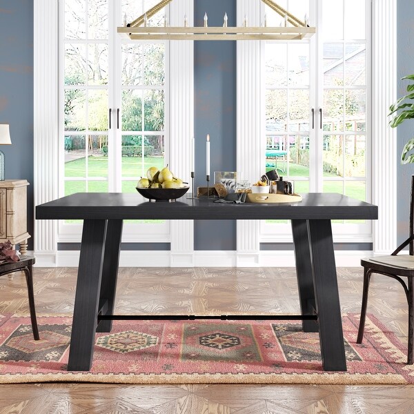 Wood Dining Table Rectangular Table