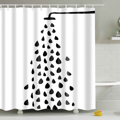 Creative pattern series New Shower Curtain Colorful Eco-friendly Polyester High Quality Washable Bath Decor Shower Curtain 1pcs