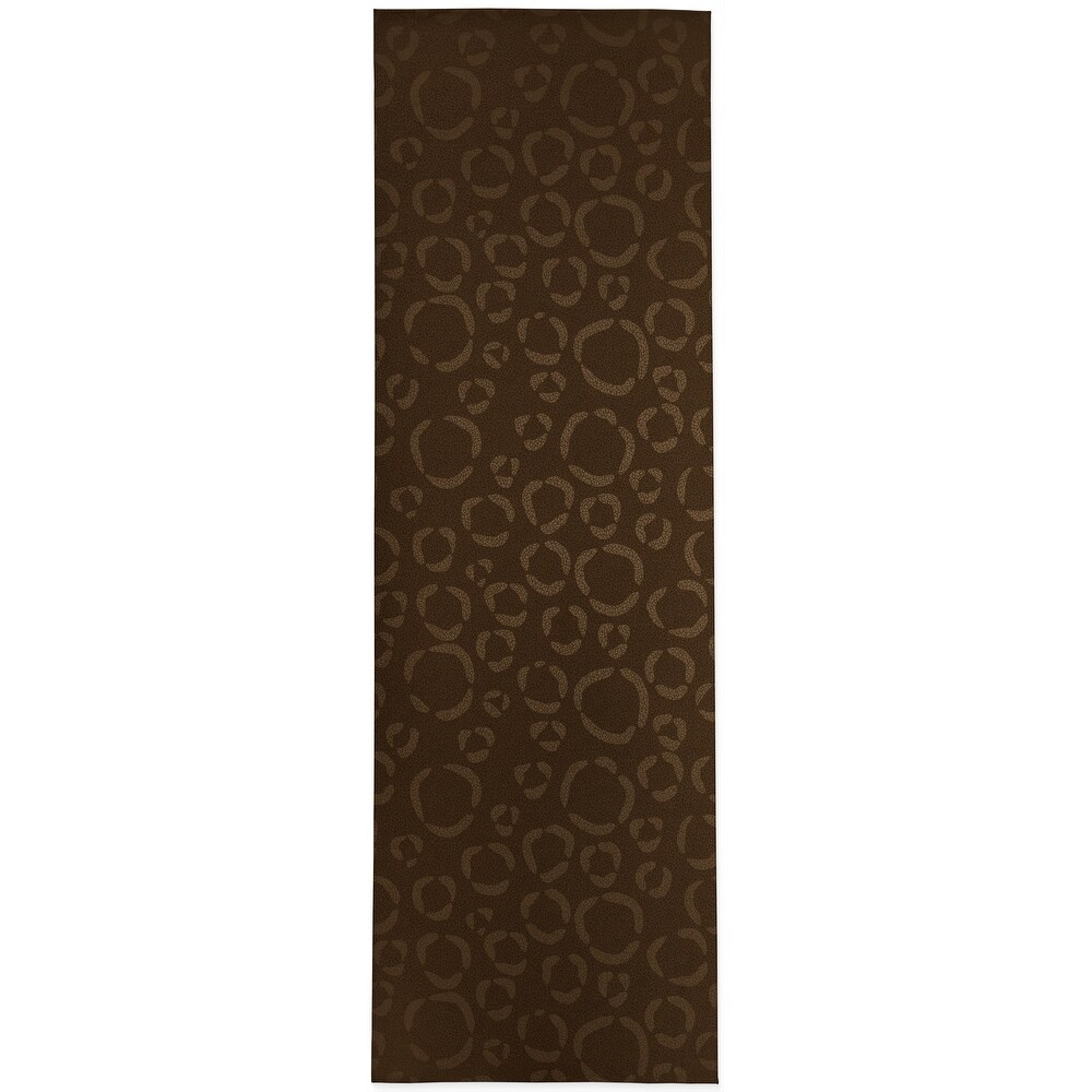 CHEETAH DOTS BROWN Kitchen Mat By Kavka Designs