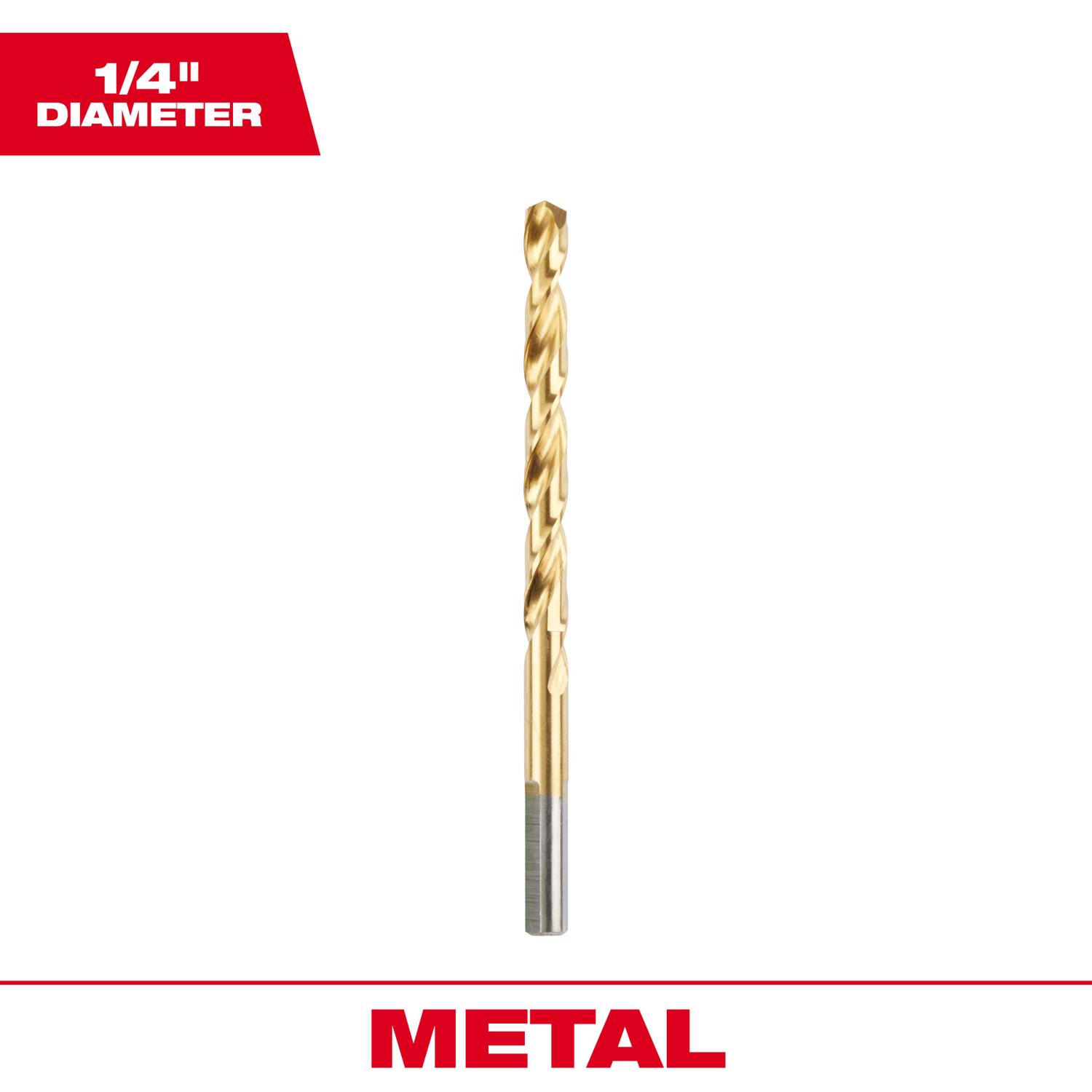 MW Thunderbolt 1/4 in. X 4 in. L High Speed Steel Drill Bit 1 pc