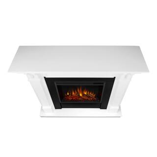 Real Flame Ashley 48 in. Electric Fireplace in White 7100E-W