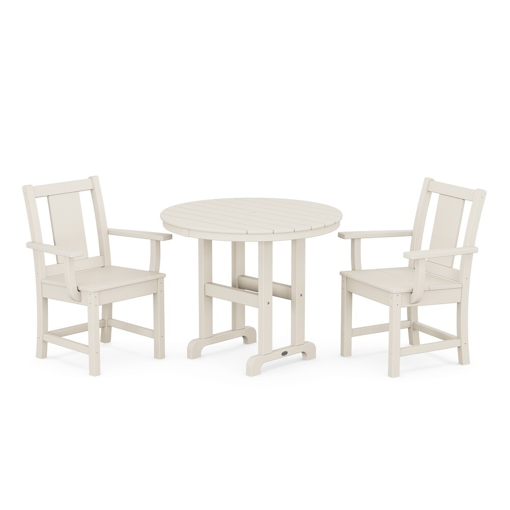 Prairie 3 Piece Farmhouse Dining Set