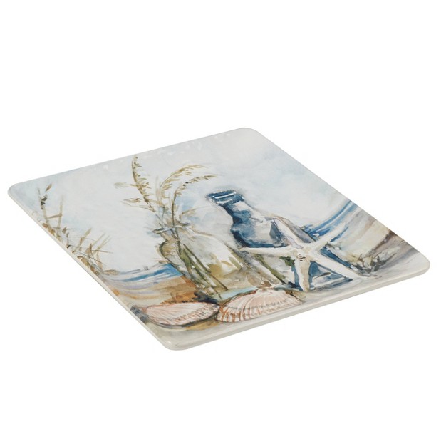 Coastal Landscape Square Serving Platter Certified International