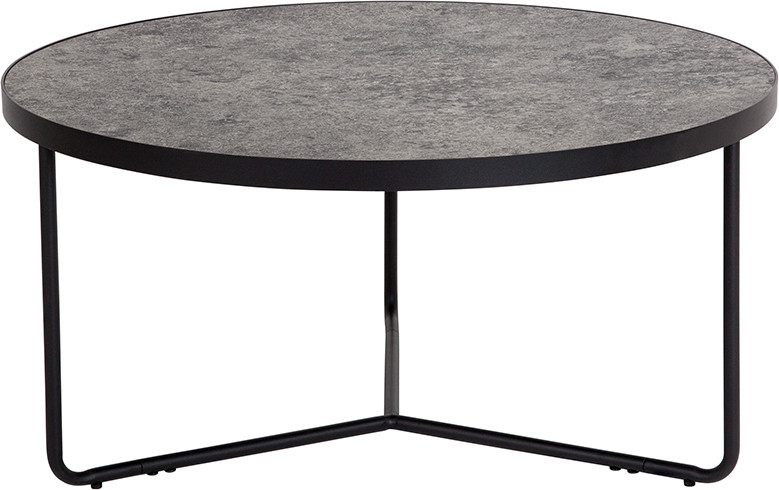 Providence Collection 31.5 quotRound Coffee Table  Concrete Finish   Contemporary   Coffee Tables   by GwG Outlet  Houzz