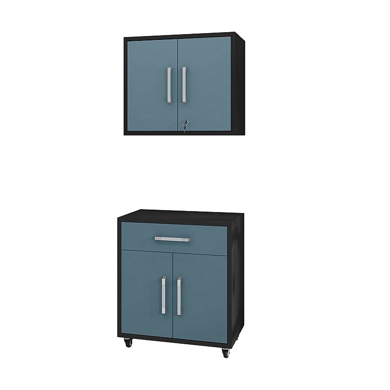 MANHATTAN COMFORT Eiffel 2-Piece Garage Storage Set