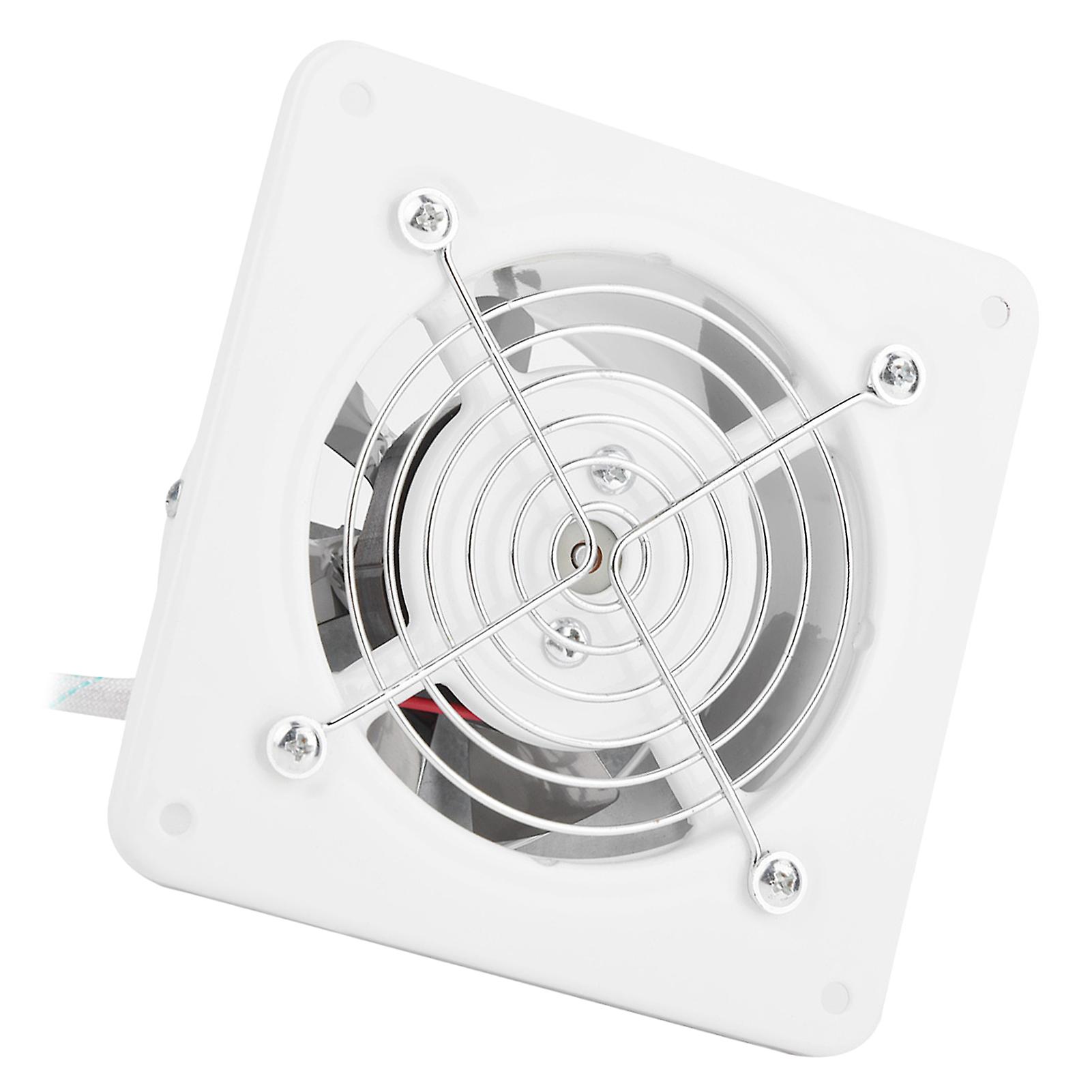 25w 220v Wall Mounted Exhaust Fan Low Noise Home Bathroom Kitchen Garage Air Vent Ventilation