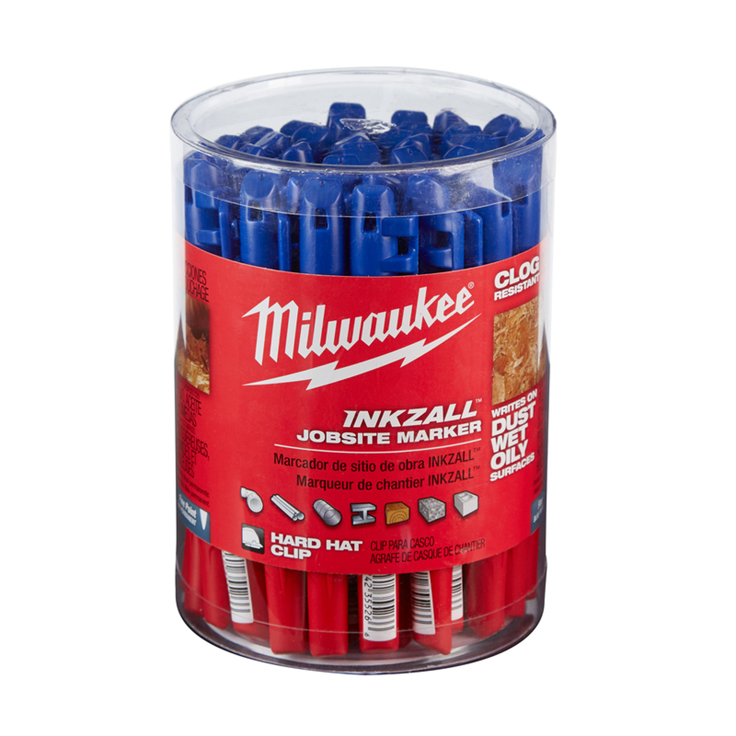 MW INKZALL Blue Fine Tip Permanent Marker 1 pk