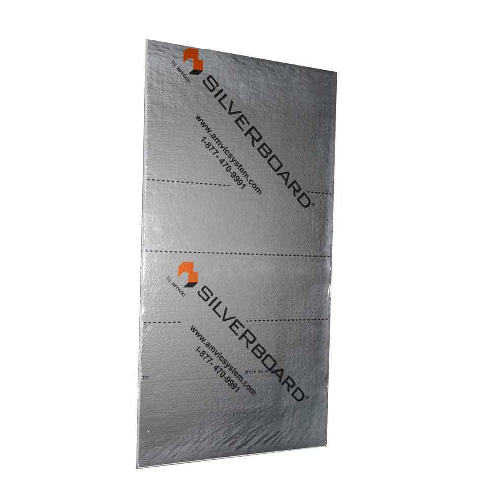 SilveRboard 1 in. x 2 ft. x 48 in. R5 Radiant Acoustic Insulation Kit - STC 19 (12 sheets) - 96 sq. ft. SB12AKIT