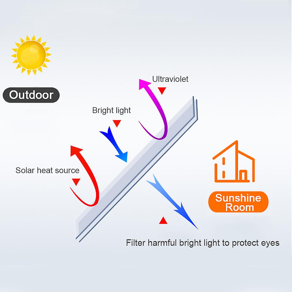 0.5x3 Meters One Way Sun Film Heat Insulation Window Film For Home Gold Color <br>