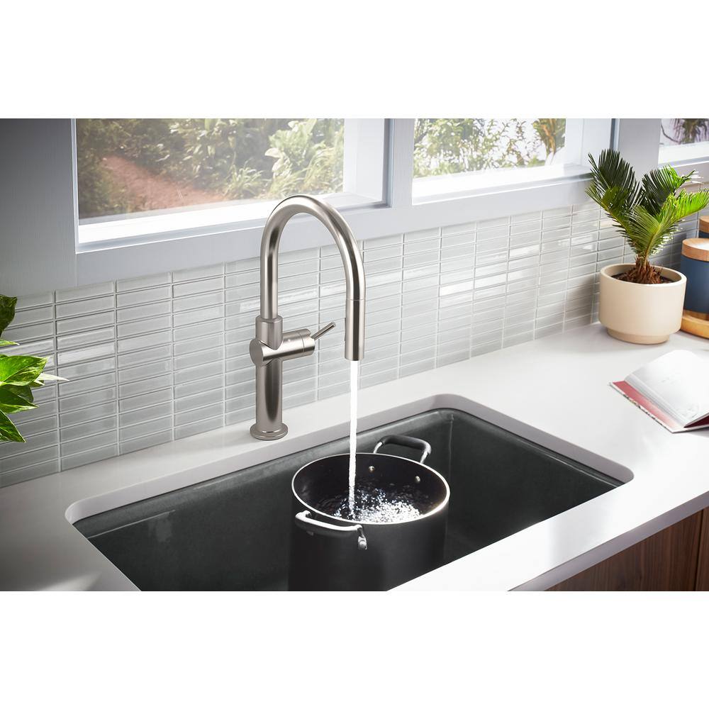 KOHLER Crue Single-Handle Touchless Pull-Down Sprayer Kitchen Faucet with Konnect in Polished Chrome K-22974-WB-CP