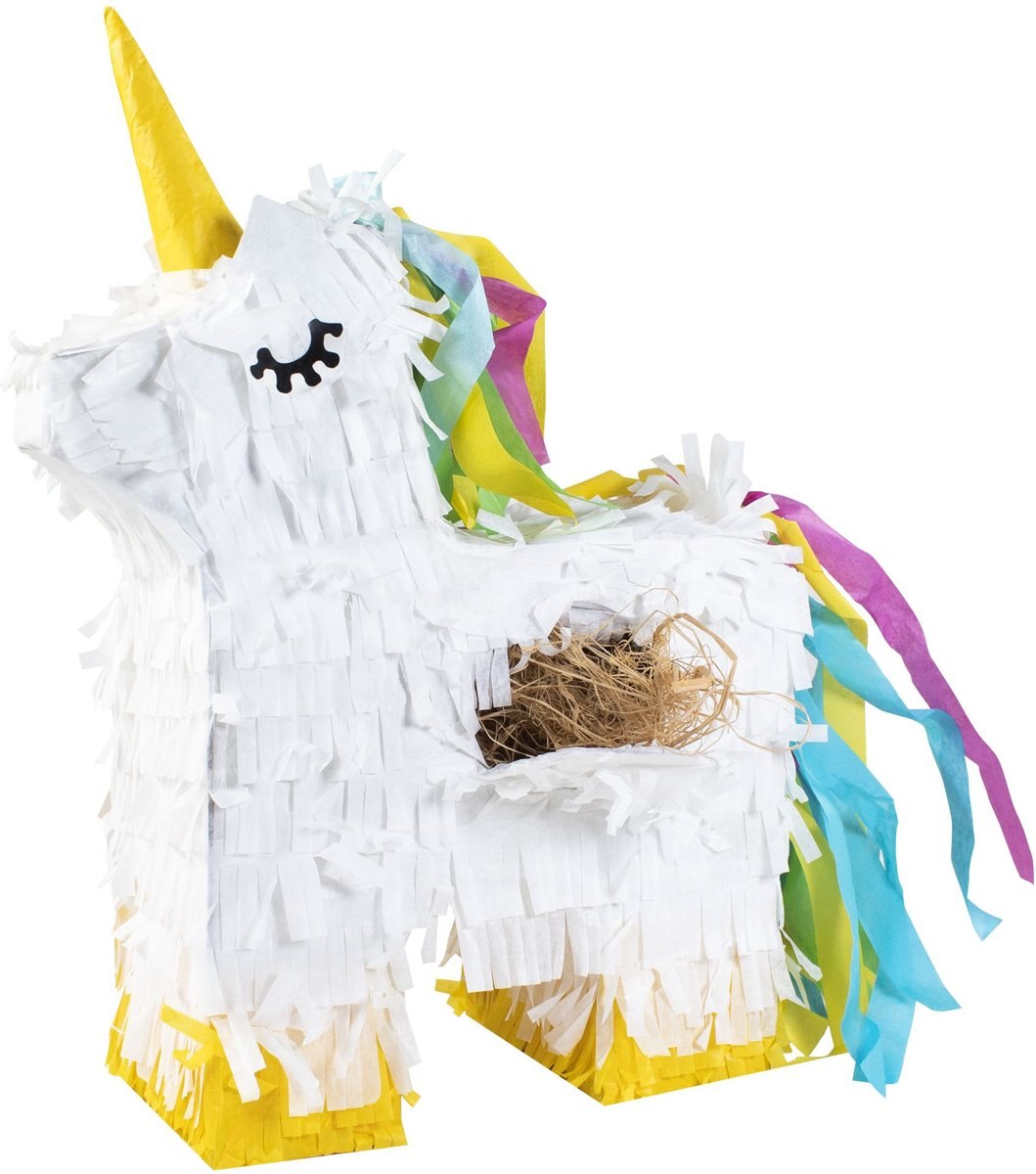 Bird Life Bird Unicorn Pinata with Natural Nesting Material