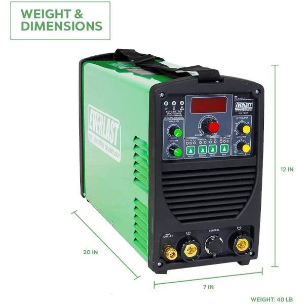 Everlast 185 Amp PowerTIG 185DV IGBT Digital Inverter ACDC StickTIG Welder with High Frequency and Lift TIG Start 120V240V PowerTIG 185DV